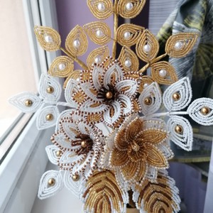 Compozitie de flori din perle, Casa & Stil de viata, Accesorii pentru decorat casa, Suport de flori, Buchete de flori, , ARTYNOS