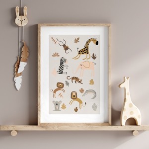 Safari imagine animal, poster minimal, arta de perete camera copiilor, , , ARTYNOS