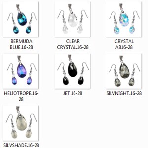 Swarovski cristal 16-28 mm picătură set în mai multe culori -  - Artynos.ro