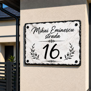 Plăcuță personalizată cu numărul casei - casă & stil de viață - accesorii de grădină - număr de casă - Artynos.ro