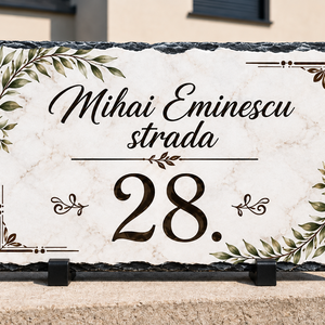 Plăcuță personalizată cu numărul casei - casă & stil de viață - accesorii de grădină - număr de casă - Artynos.ro