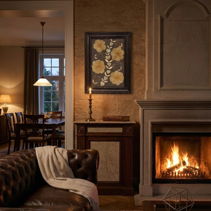 Tablou Botanic Handmade � Flori Presate Naturale, Rama Lemn Reconditionat, 36�26 cm, Unicat, Casa & Stil de viata, Decoratiuni de casa, Decoratiuni de pereti, Placa decorativa, Aranjament de flori, ARTYNOS