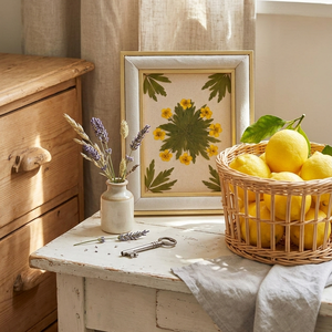 Tablou Botanic cu Flori Presate si Rama din Catifea � Editie Handmade 15x20 cm, Casa & Stil de viata, Decoratiuni de casa, Accesorii florale, Buchete de flori, , ARTYNOS