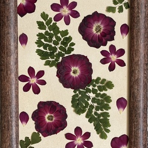 Tablou Botanic: Trandafiri si Feriga, Dimensiune 16x21 cm, Casa & Stil de viata, Decoratiuni de casa, Accesorii florale, Buchete de flori, , ARTYNOS