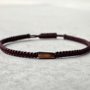 Brățară minerală macramé minimalistă din hematit -  - Artynos.ro