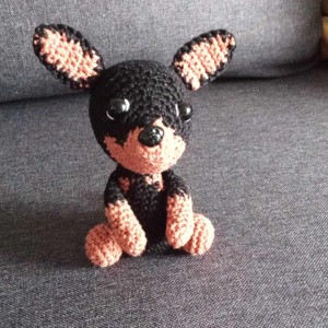 Pinteni pitici, , , 13 cm inaltime din fire de bumbac 100%.Figurina amigurumi crosetata., ARTYNOS