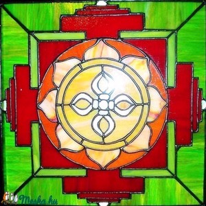 Tibetan mandala-illuminating tiffany imagine de perete -  - Artynos.ro
