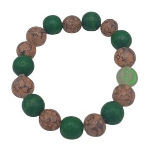 Bratara cu murgele in sticla si lemn , Arte vizuale si accesorii , Grafica, ilustratie, Desene in carbune, , ARTYNOS