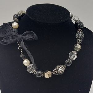 Colier Nocturna Elegance - bijuterii - coliere - coliere din mărgele - Artynos.ro