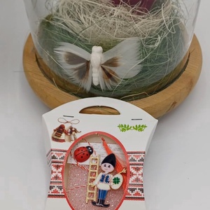 Brosa Cosar pe Scara - bijuterii - mărțișor - Artynos.ro