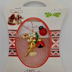 Martisor Floricica si Ghiocel cu buburuza, Bijuterii, Martisor, Altele, ARTYNOS