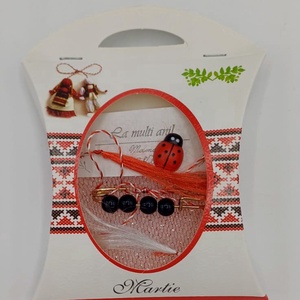 Brosa martiosor ,se poarta tot anul - bijuterii - broșe - Artynos.ro