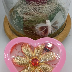 Martisor inel reglabil dupa orice masura cu floare ,de purtat tot anul., Bijuterii, Inele, Inele cu perle, Aranjament de flori, ARTYNOS