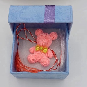 Martisor cu ursulet roz , pentru copii - bijuterii - mărțișor - Artynos.ro