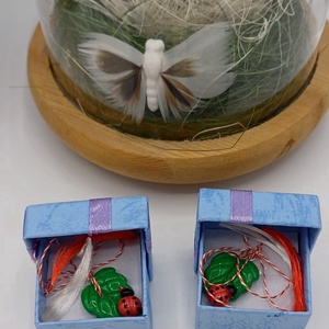 Martisor Frunza cu Buburuza - bijuterii - mărțișor - Artynos.ro