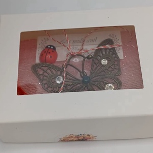 Fluture decorativ vintage din metal � Mărțișor / Cadou special - bijuterii - mărțișor - Artynos.ro