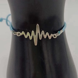 Bratara metalica cu simbol puls � design modern - Artynos.ro