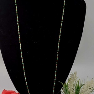 Lanț delicat din metal vintage, realizat manual într-un finisaj auriu antichizat - bijuterii - coliere - coliere din perle - Artynos.ro