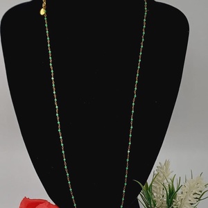 Lanț delicat din metal vintage, realizat manual într-un finisaj auriu antichizat - bijuterii - coliere - coliere din perle - Artynos.ro