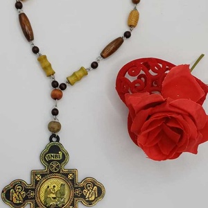 Mătănii de buzunar, lucrate din lemn natural, realizate din mărgele si cruce din plastic, - casă & stil de viață - accesorii religioase - rozariu - Artynos.ro