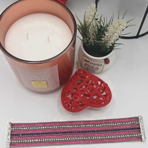 Brățară elegantă cu închidere magnetică, realizată din fire fine de metal împletite - bijuterii - brățări - brățări din mărgele - Artynos.ro