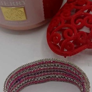 Brățară elegantă cu închidere magnetică, realizată din fire fine de metal împletite - bijuterii - brățări - brățări din mărgele - Artynos.ro