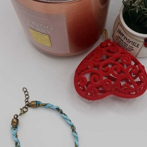 Bratara delicata cu siret si lant vintage impletit., Bijuterii, Bratari, Bratari impletite, Confectionarea bijuteriilor, ARTYNOS