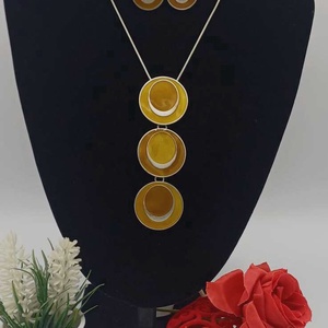 Set elegant de bijuterii, compus din colier, cercei și brățară - bijuterii - coliere - coliere cu pandative - Artynos.ro