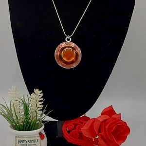 Set de bijuterii feminin și rafinat, compus din colier și cercei asortați - bijuterii - coliere - coliere cu pandative - Artynos.ro