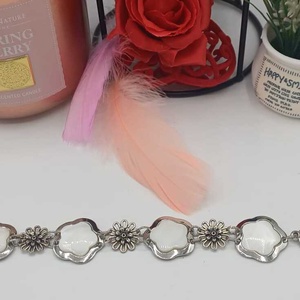 Brățară elegantă ,realizată din elemente metalice cu finisaj vintage. - bijuterii - brățări - brățări din pietre semiprețioase - Artynos.ro