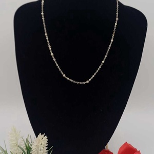 Colier fin și elegant, cu un design minimalist ,cu perle metalice. - bijuterii - coliere - Artynos.ro