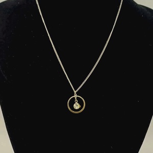 colier elegant si rafinat, realizat din lant metalic fin,cu panadativ., Bijuterii, Coliere, Coliere cu pandative, Confectionarea bijuteriilor, ARTYNOS