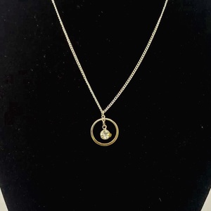 colier elegant și rafinat, realizat din lanț metalic fin,cu panadativ. - bijuterii - coliere - coliere cu pandative - Artynos.ro