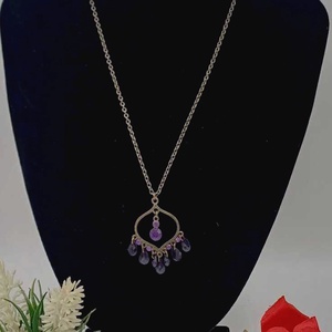 Colier statement din metal cu pandantiv decorativ. - bijuterii - coliere - coliere cu pandative - Artynos.ro