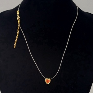 Colier din Aur Placat cu 18K ,cu fir de nailon., Bijuterii, Coliere, Coliere din aur, Confectionarea bijuteriilor, ARTYNOS