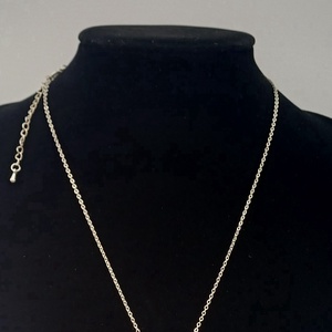 Colier metal inoxidabil ,dragut cu pandativ din lalea cu piatra transparenta. - Artynos.ro