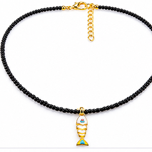 Colier din Aur suflat 18k, Bijuterii, Coliere, Coliere din aur, Confectionarea bijuteriilor, Colier cu margelute caviar 45+5cm,cu accesorii si pandativ peste de 3cm lungime,din aur suflat de 1..., ARTYNOS