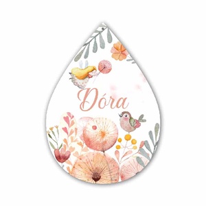 Plăcuță de nume cu zână , Casă & Stil de viață, Echipament pentru camera copiilor, Insignă pentru copii, Pictură, Prelucrarea lemnului, ARTYNOS