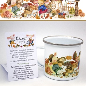 Cană ilustrată Toamna - casă & stil de viață - accesorii pentru echipamente de bucătărie - accesorii de servire - seturi de sticlă, pahare - Artynos.ro