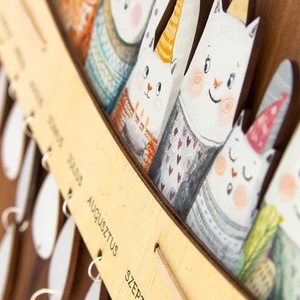 Calendar de evenimente Pisici - casă & stil de viață - accesorii pentru decorat casa - decorațiuni de pereți, decorațiuni suspendate - calendar perete - Artynos.ro