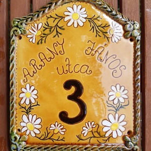 Házszám, Accessorii si unelte, Obiecte de decorare, Ceramie, Ceramica, ARTYNOS