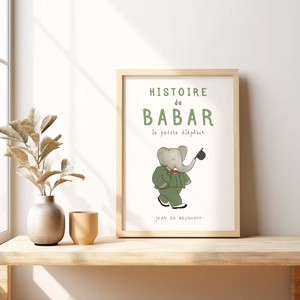 Babar elefant poster, camera copiilor arta de perete, poster, , , ARTYNOS