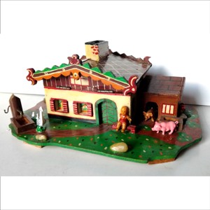 Cutie pentru bani in stil vintage, cu motiv alpin, Casa & Stil de viata, Decoratiuni de casa, Decoratiuni de masa si rafturi, Pusculite, , ARTYNOS