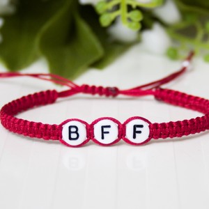 Brățară macramé împletită BFF Best Friend Forever Brățară de prietenie - 2 bucăți -  - Artynos.ro