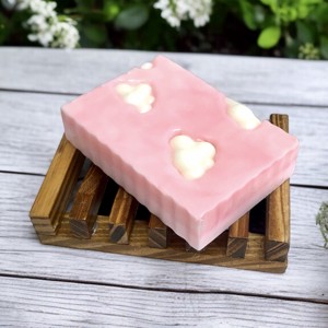 Sapun de lapte de capra Raspberry panacotta / mare / - Artynos.ro
