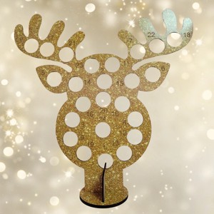 Calendar de advent de ciocolată cu reni - crăciun - decorațiuni de advent - calendar de advent - Artynos.ro