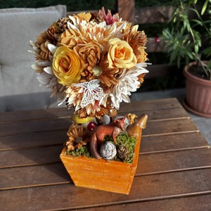  Decorațiune de toamnă cu vulpi pentru masă -  - Artynos.ro
