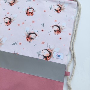 Saci de gimnastică Ovis pentru fetiță, ladybug, LuannaBaby - jucării și echipamente pentru copii - saci și seturi pentru copii - saci de gimnastică pentru copii - Artynos.ro