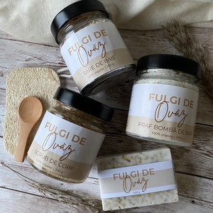 Set cadou SPA pentru baie, cu aromă de ovăz - baie și frumusețe - accesorii de îngrijire personală - exfoliant corp - Artynos.ro