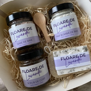Set cadou SPA pentru baie, cu aroma de lavanda - Artynos.ro
